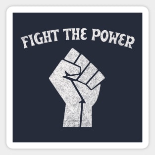 Fight The Power - Faded/Vintage Style Black Power Fist #2 Magnet